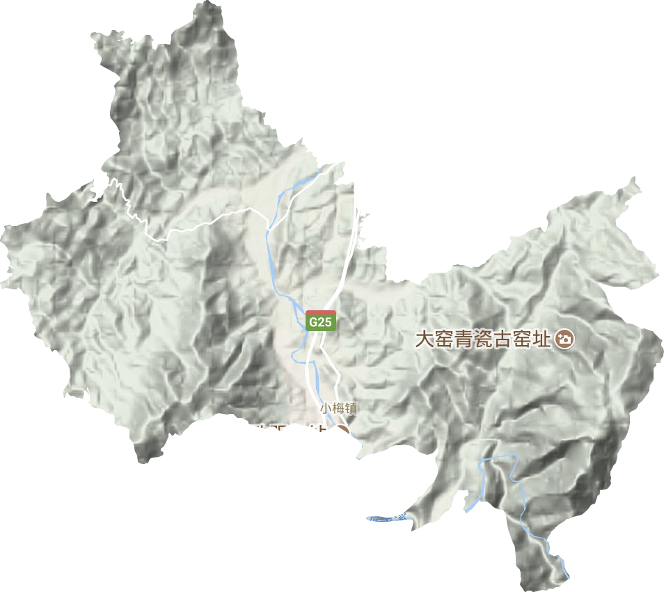 小梅鎮地形圖