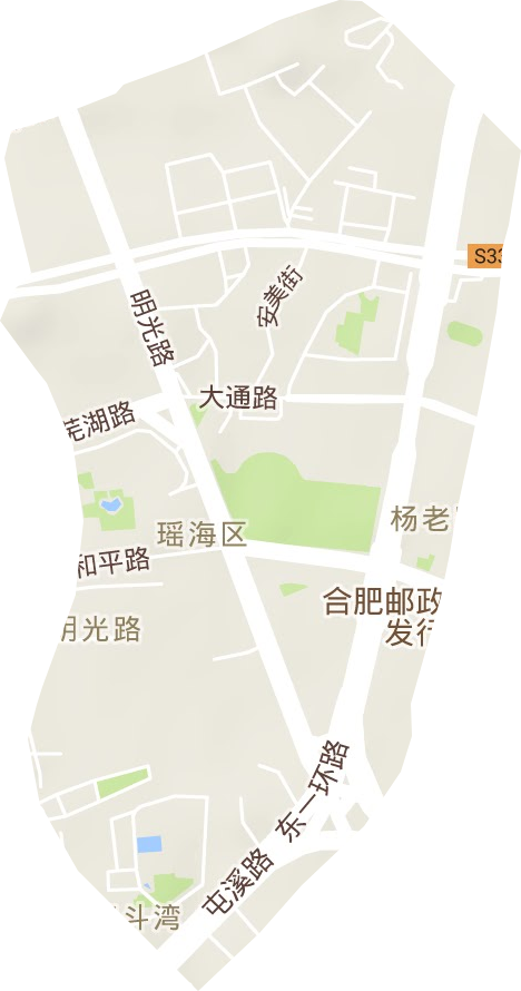 明光路街道地形圖