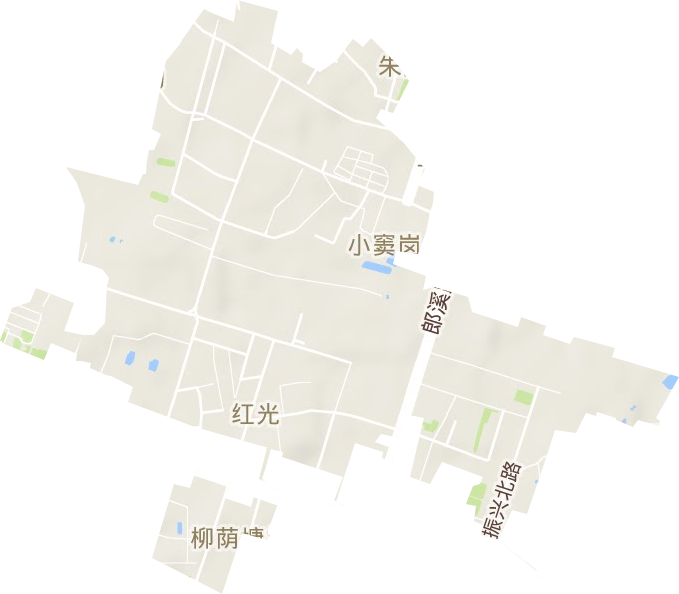紅光街道地形圖