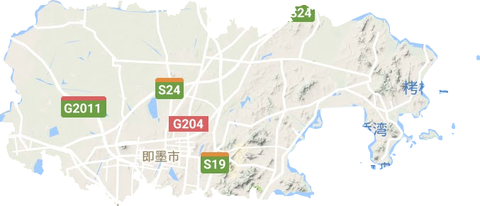 即墨區地形圖
