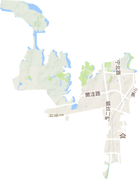 井崗鎮(zhèn)地形圖