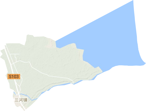 三河鎮地形圖