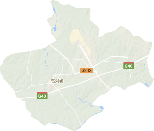 高劉鎮地形圖