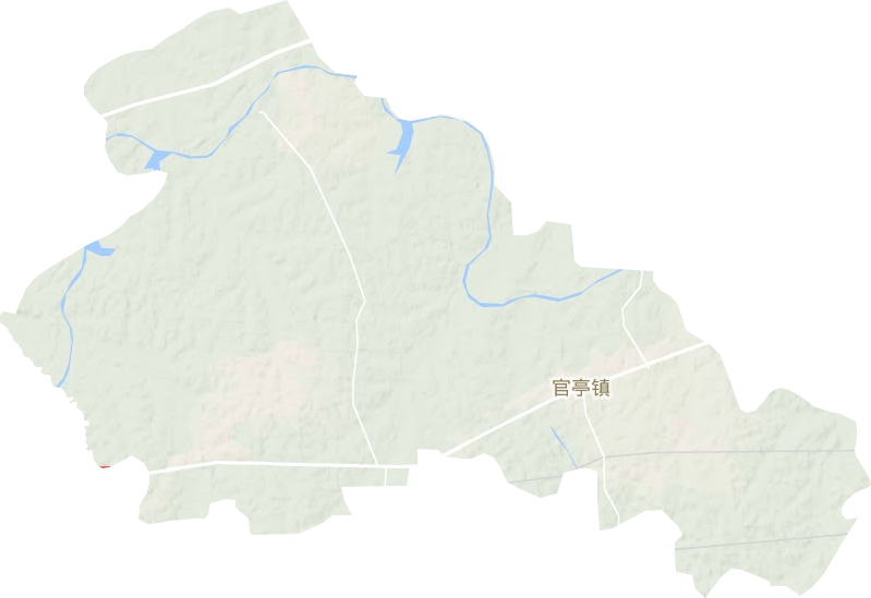 官亭鎮地形圖