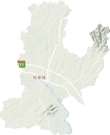 柘皋鎮地形圖