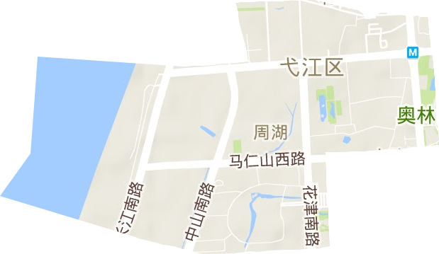利民路街道地形圖