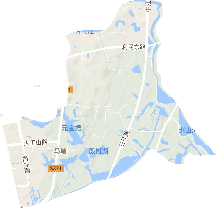馬塘街道地形圖