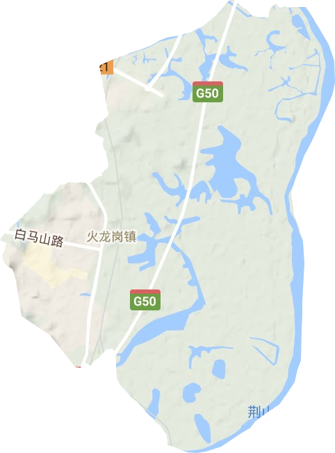 火龍街道地形圖
