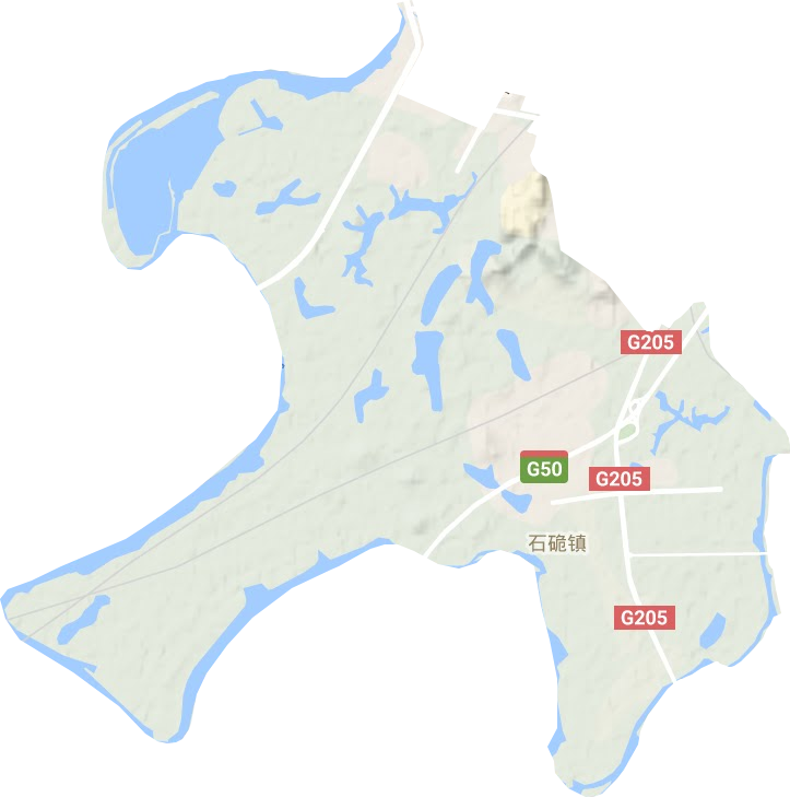 白馬街道地形圖