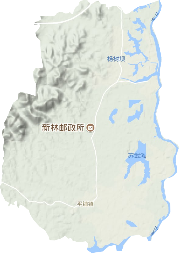 平鋪鎮(zhèn)地形圖