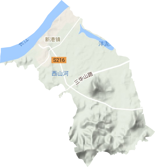 新港鎮地形圖
