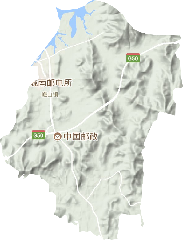 峨山鎮(zhèn)地形圖