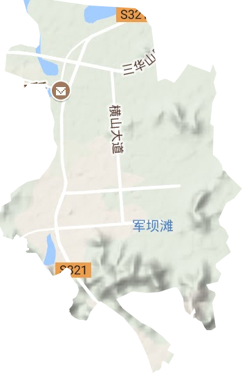 橫山公共服務(wù)中心地形圖