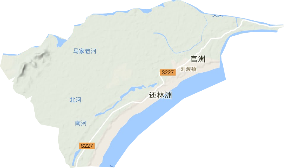 劉渡鎮(zhèn)地形圖