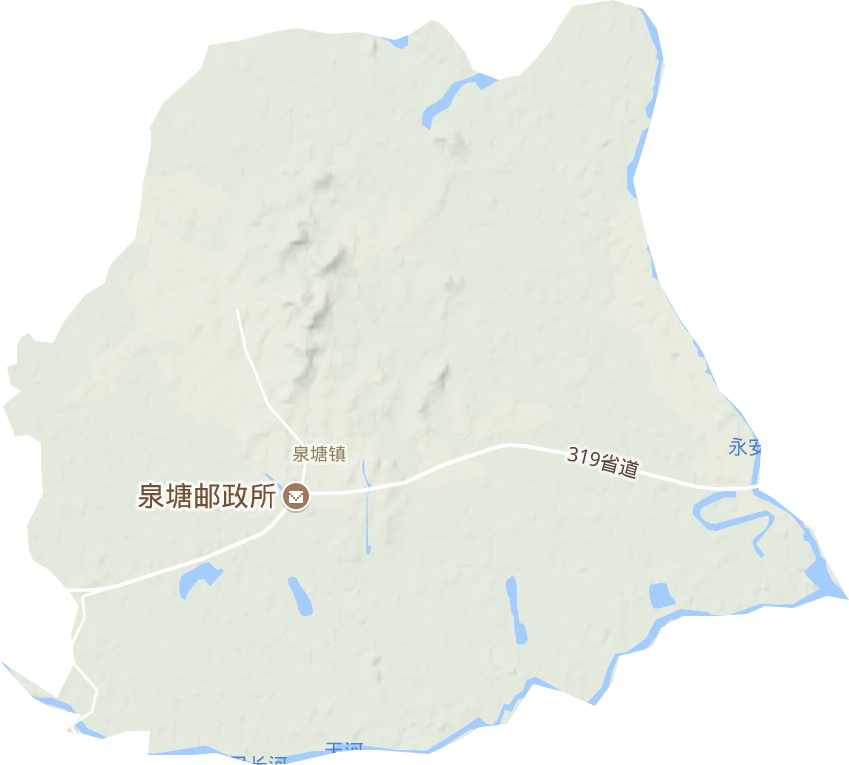 泉塘鎮(zhèn)地形圖