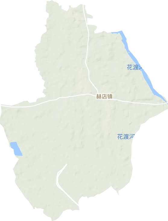 赫店鎮地形圖