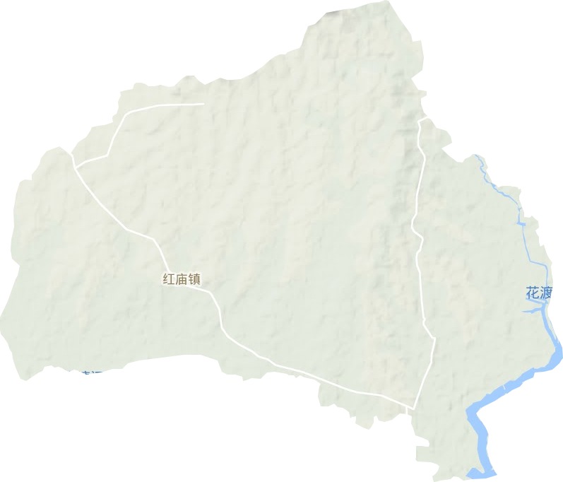 紅廟鎮地形圖