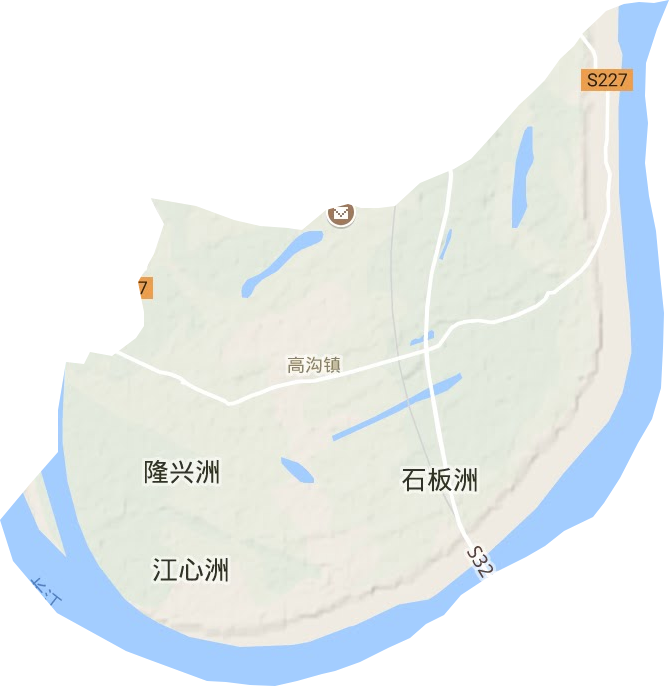 高溝鎮地形圖