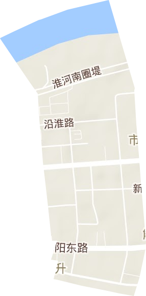 東升街道地形圖