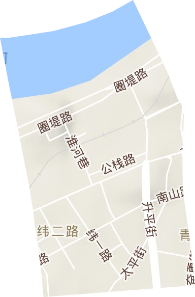 緯二路街道地形圖