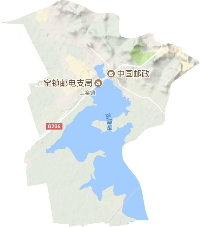 上窯鎮(zhèn)地形圖