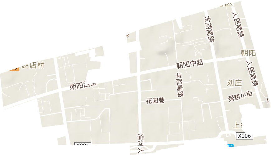 朝陽街道地形圖
