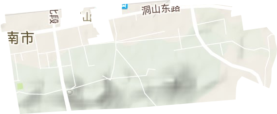 洞山街道地形圖