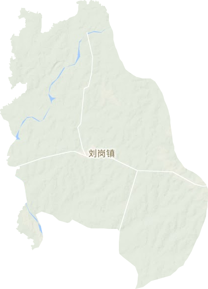 劉崗鎮地形圖