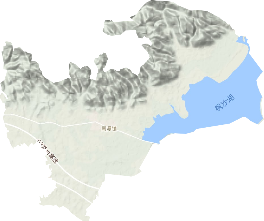 周潭鎮地形圖