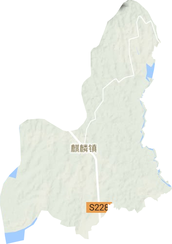 麒麟鎮地形圖