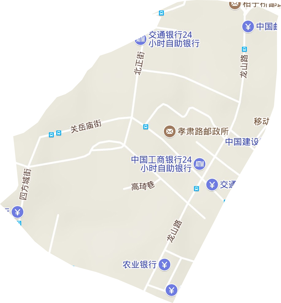 龍山路街道地形圖