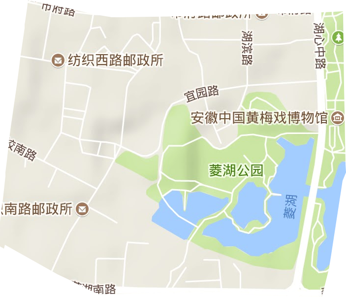 菱湖街道地形圖