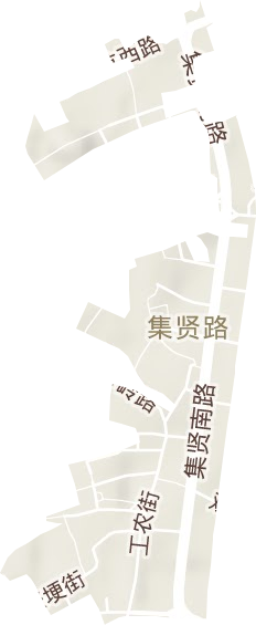 集賢路街道地形圖