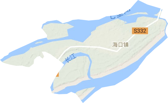 海口鎮(zhèn)地形圖