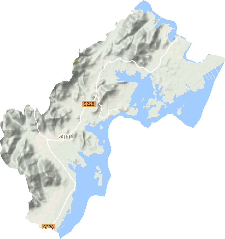 楊橋鎮地形圖