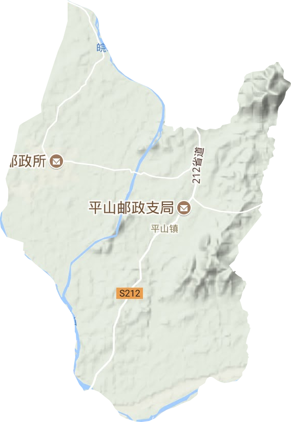 平山鎮地形圖