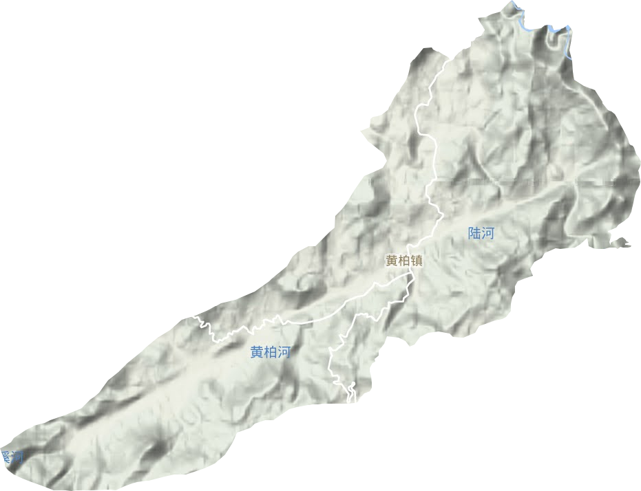 黃柏鎮地形圖