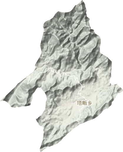 塔畈鄉(xiāng)地形圖