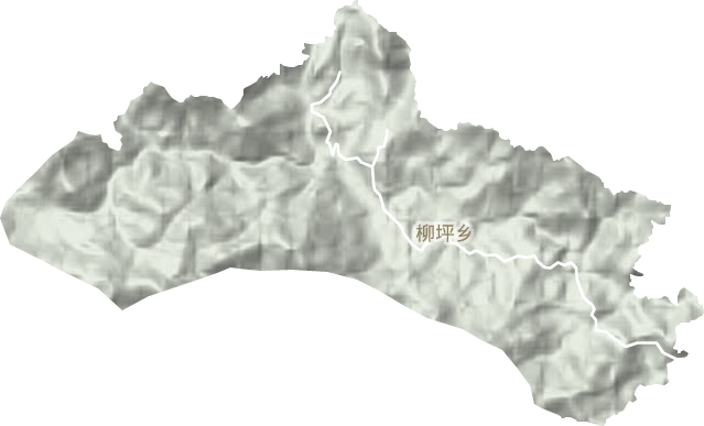 柳坪鄉(xiāng)地形圖