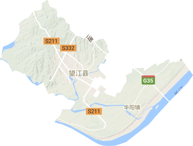 華陽鎮地形圖