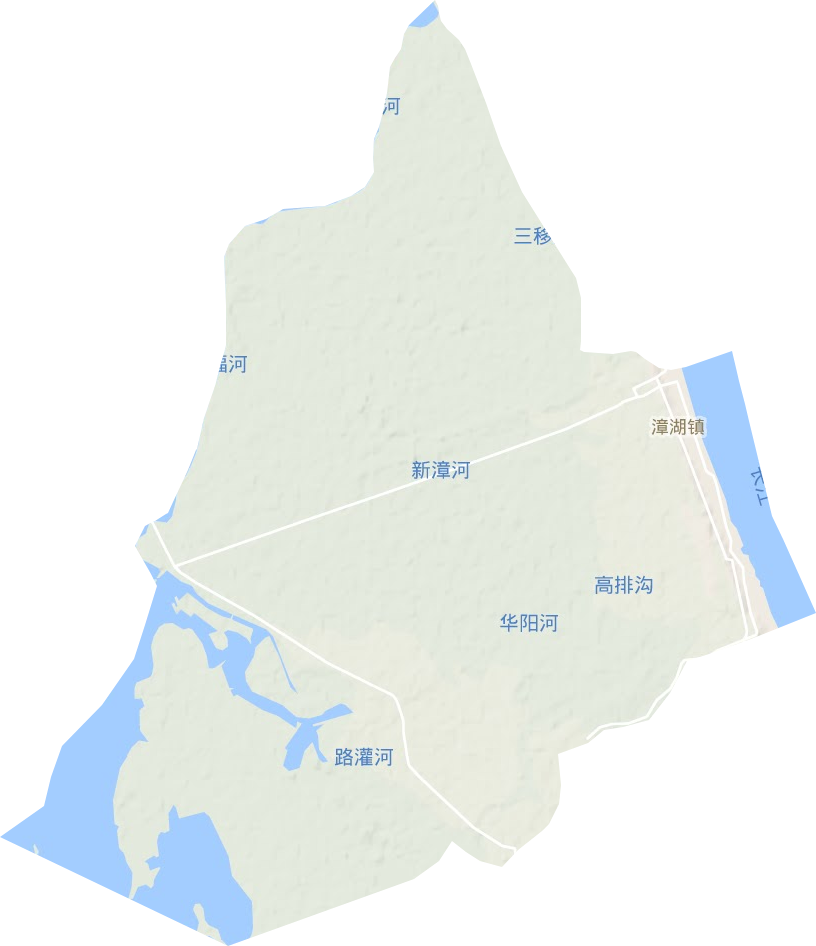漳湖鎮(zhèn)地形圖