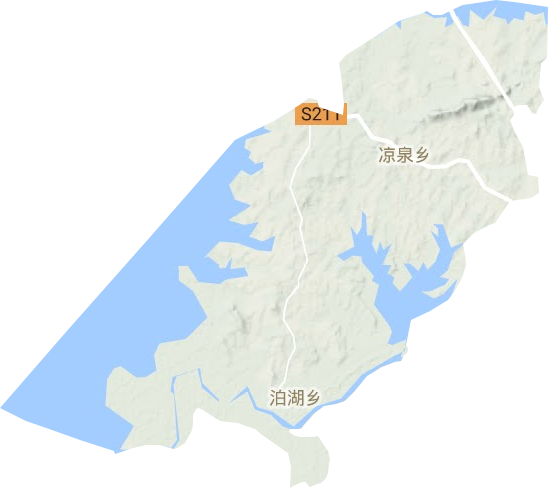 涼泉鄉地形圖