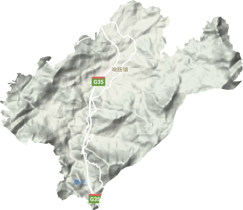 響腸鎮地形圖