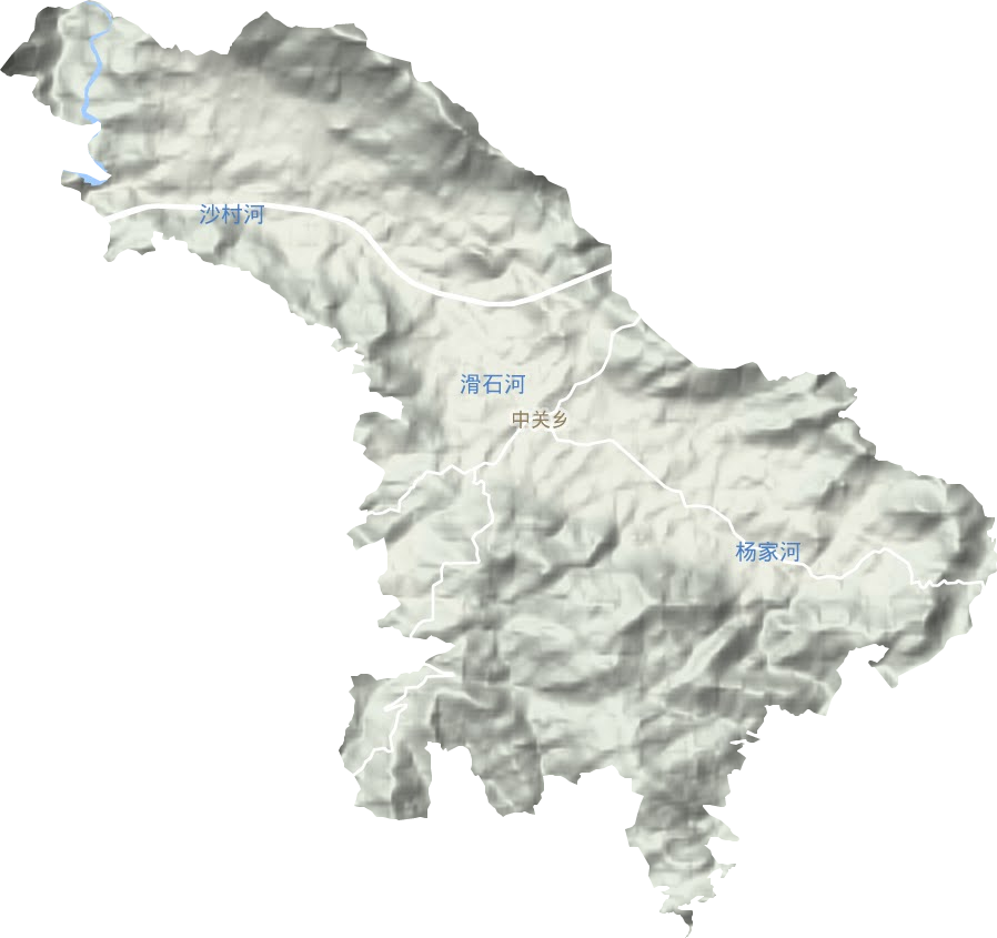 中關鄉地形圖