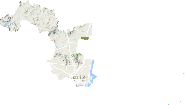 嵐山區地形圖
