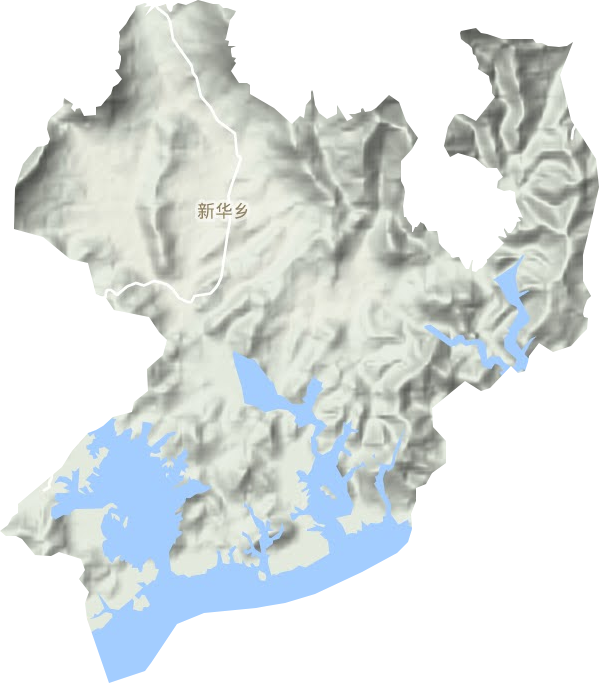 新華鄉地形圖