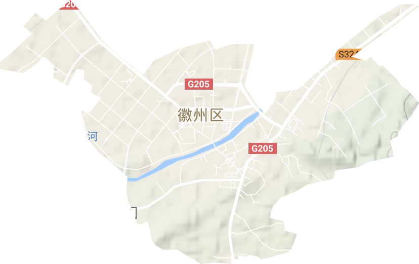 徽州街道地形圖