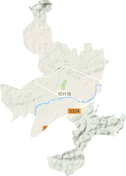 鄭村鎮(zhèn)地形圖