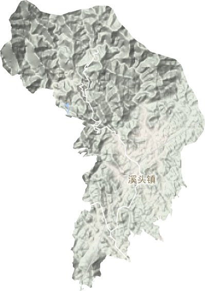 溪頭鎮(zhèn)地形圖
