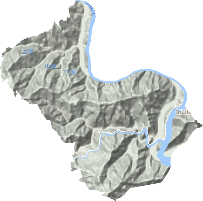 街口鎮地形圖